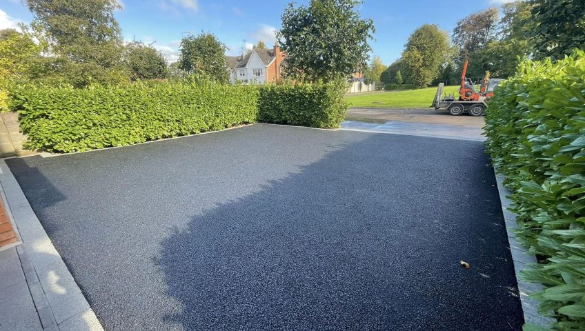 SMA Tarmac Driveway with Paving Border Completed in Drogheda, Ireland