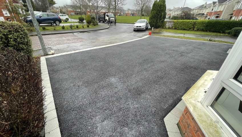 New SMA Tarmac Driveway with Paving Border Completed in Clonee, Co. Meath