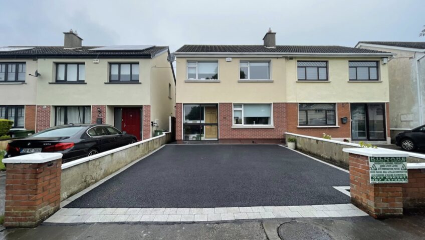 New SMA Tarmac Driveway with Paving Border Completed in Leixlip, Co. Kildare