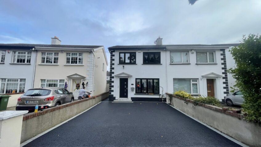 Modern SMA Tarmac Driveway with Decorative Paving Border in Clondalkin