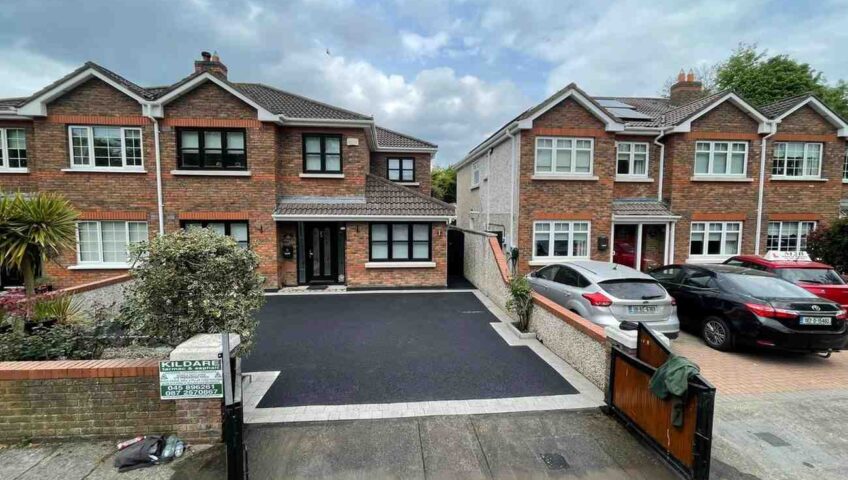 New SMA Tarmac Driveway and Paving Border Completed in Leixlip